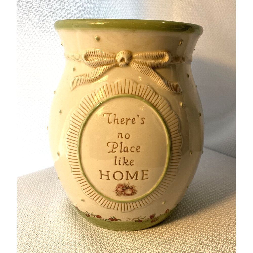 Ceramic Utensil Holder Cherry Trim Along Bottom Amscan Theres No Place Like Home